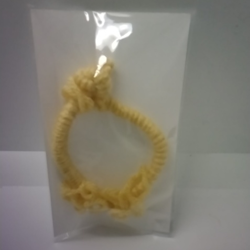 Lorena Espinoza Design Cream Knitted Hair Accessory